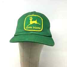 VTG John Deere SnapBack Mesh Back Hat Embroidered Logo Green Swingster Made USA picture