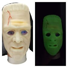 Vintage Frankenstein Monster Glow In The Dark Mask With Head Scarf Size: Adult picture