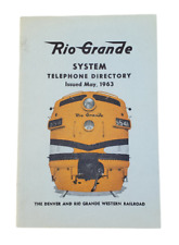 Rio Grande System Telephone Directory 1963 DRGW Railroad Train Locomotive B1 picture
