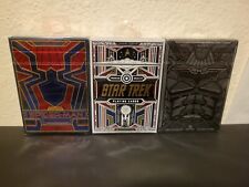 Theory 11 Playing Cards (Batman,  StarTrek, Spider-Man (Lot Of 3) **New** picture