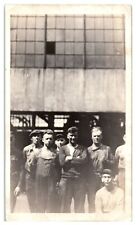  1920's Occupational Factory Workers Posing Silly Goofy Foundry MEN VTG Photo VV picture