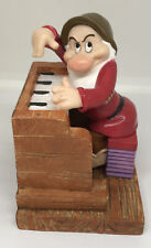Disney Snow White Dwarf Grumpy Piano Enesco 65th Anniversary Figurine #105646 picture