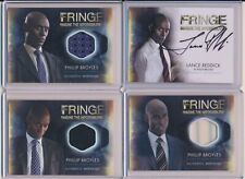 Cryptozoic LANCE REDDICK Fringe Seasons 1 & 2 Autograph and 3 Relic Cards picture