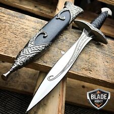 MEDIEVAL ROMAN FANTASY DAGGER SWORD BLACK Collectible Middle Ages KNIFE picture