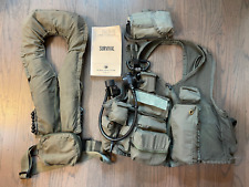 Military US Navy Pilot Survival Vest with LV2 SEA Air  and Floatation Device  picture