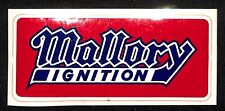 Mallory Ignition Racing Auto Sticker Decal c1970 4 3/4