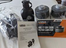 MIRA Safety CM-7M Gas Mask (Unopened). Includes 2 NBC-77 SOF Filters  picture