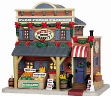 Lemax Hattie’s Market #55931 Brand New Lighted Building Retired picture