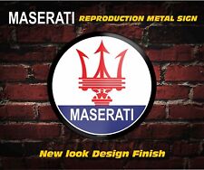 Maserati Metal Garage Wall Sign - 2 Original Designs picture