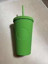 2021 Starbucks Neon Green Studded 16 Oz Grande Cold Cup Tumbler BNWT picture