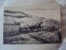 PPC Postcard Cape Cod MA Canal Digging To Sea Level divided posted 1915 C picture