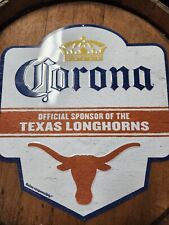 Texas Longhorns Corona Crown Cerveza Light Beer Football Metal Tin Sign picture