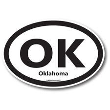 OK Oklahoma US State Oval Magnet Decal, 4x6 Inches, Automotive Magnet for Car picture