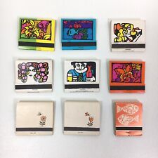 Vintage 1960s 1970s Unique Psychadelic Post Modern Art UNUSED Matchbooks Matches picture