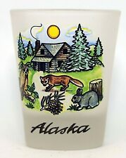 Alaska Log Cabin Souvenir Collectible Shot Glass picture