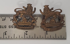 6th Duke of Connaught's Royal Canadian Hussars Collar Badge Pair picture