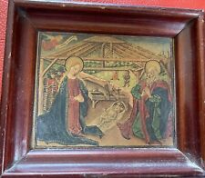 Holy Family Print “ Birth of Christ From Dutch Bible XV Century 