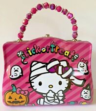 New 2020 Sanrio Hello Kitty Halloween Trick Or Treat Tin Purse Case Pink picture