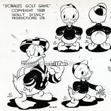 1938 Donald's Golf Game Animated Donald Duck Walt Disney Cartoon Press Photo 8 picture