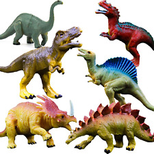 Dinosaur Toys, Plastic Dinosaur Figure Set Including T-Rex, Stegosaurus, Monoclo picture