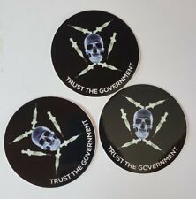 Trust the Government 3 pack LOT stickers vaccine 💉 picture