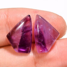 Star Amethyst 11.00Cts. Matched Pair 100% Natural Fancy Cab Gemstone 16X11X5 MM picture