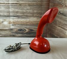 Vintage 1960s Ericofon North Electric Co. Red Telephone Rotary Desk Phone picture