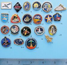 NASA enamel PIN lot of 21- vtg Space Shuttle ENDEAVOR Discovery COLUMBIA Group C picture