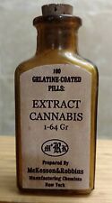 Vintage Medicine Hand Crafted Bottle, Cannabis Extract McKesson (EMPTY, Copy) picture