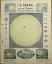 Astronomy 1850s Print: Sun, Solar Phenomones - Scientific picture