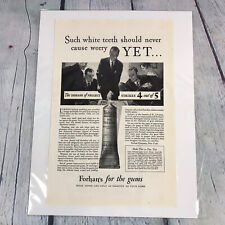 Vintage 1928 Forhan's For the Gums Genuine Magazine Advertisement Print Ad picture