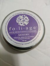 Foliage Solid Aromatherapy Cologne - Improves Memory 100%  Organic  picture