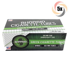 5x Boxes Shargio Green Menthol 100MM 100's ( 1,250 Tubes ) Cigarette Tobacco RYO picture