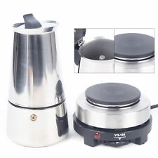 4/6/9Cup Stovetop Espresso Maker Stainless Steel Italian Coffee Machine Moka Pot picture