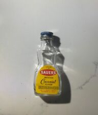 vintage 1OZ sauer's glass Coconut flavor bottle picture
