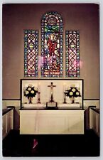 North Carolina Charlotte Methodist Home Altar Memorial Window WOB PM Postcard picture
