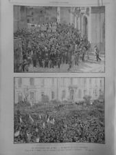 1894 UI EVENT VITICULTURERS MIDI PREFECTURE MONTPELLIER 1 ANTIQUE NEWSPAPER picture