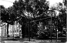 Vintage Township High School Du Quoin Illinois IL Postcard C.T. Photo-Finish picture