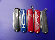 Lot of 5 Victorinox Classic Sd Swiss Army Knives - Multi colors and Logos picture