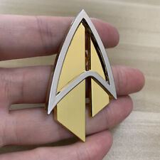 Admiral JL Picard Pin The Next Generation Communicator Gold Brooch Accessories picture