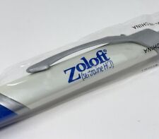 Rare White Zoloft Drug Rep Pharmaceutical Promo Advertising Pen Click Doctor HTF picture