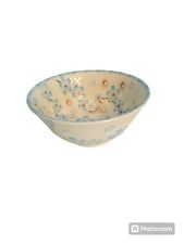 Vintage Kotobuki? White With Blue Cherry Blossom Pattern Footed Rice Bowl  picture