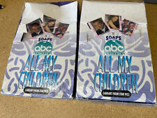 (2)x 1991 ABC All My Children Star Pics TV Movie Trading Card Pack Box 36ct/Box picture