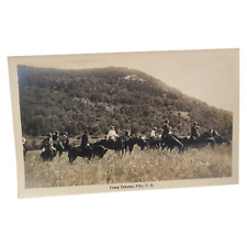 Vintage RPPC Camp TAHOMA Pike New Hampshire Haverhill 1930s Girls Camp Horses picture
