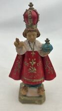 VTG Infant Jesus Of Prague El Nino Statue Made Italy Small Resin Hand Painted 6” picture