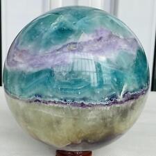 3720G Natural Fluorite ball Colorful Quartz Crystal Gemstone Healing picture
