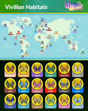 Pokemon Go - Vivillon - ALL REGIONS Scatterbug catch/gift, Vivillon pattern picture