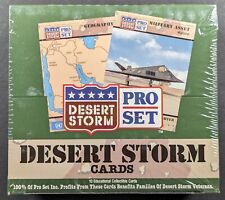 Vintage 1991 Desert Storm Pro Set Sealed Card Box (36 Packs) picture
