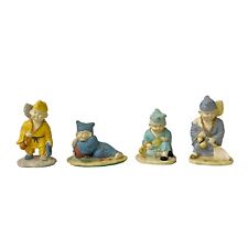 Set of 4 Chinese Ceramic Kid Buddhism Lohon Monk Figures ws1556 picture