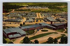 Oak Ridge TN-Tennessee, Aerial Jackson Square, Oak Ridge HS Vintage Postcard picture